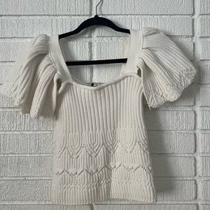 Zara knitted crop top